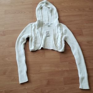 American eagle crop top sweater with hood
